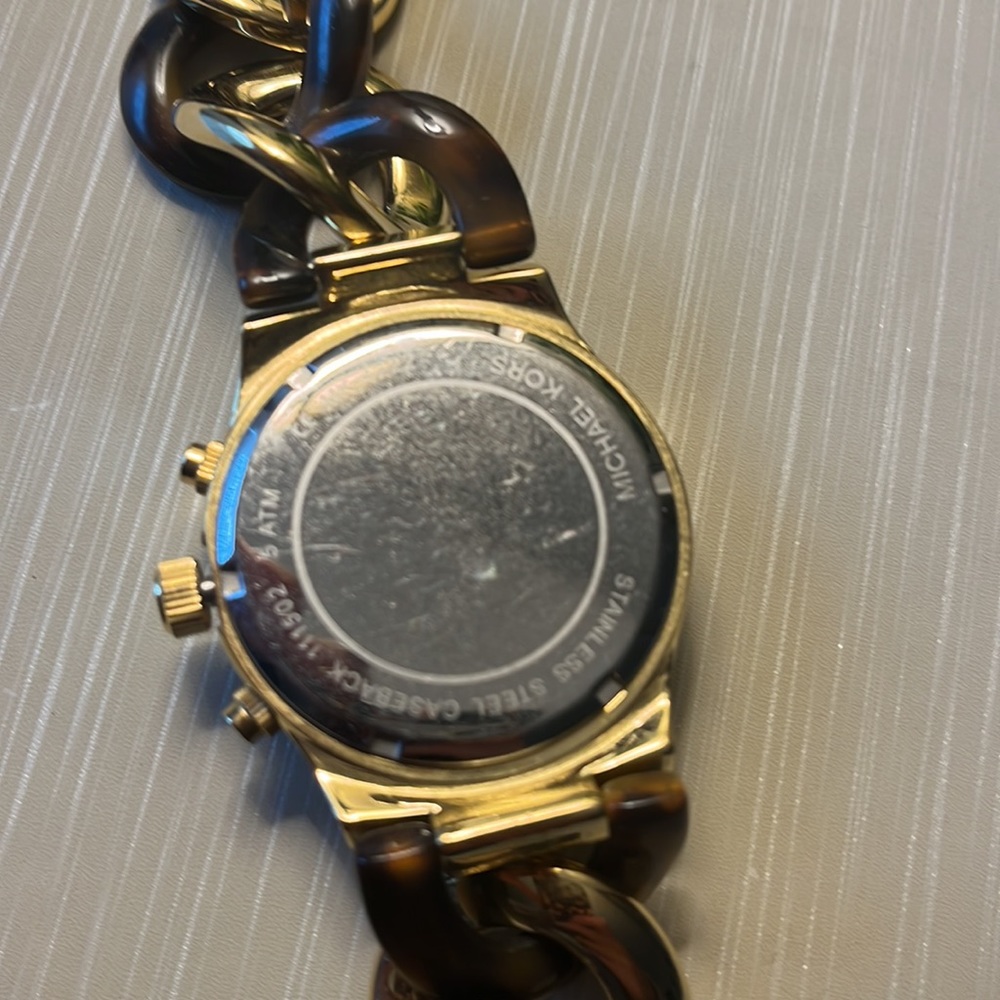 Michael Lord Gold And Tortoise Shell Link Watch - image 2